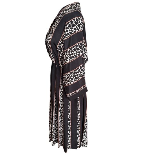 Top Act Giraffe Print Button-Down Midi Dress Size 12P - Picture 5 of 7